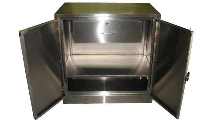 WALL MOUNTED VETERINARY STORAGE CABINET