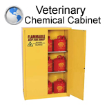 Freestanding Chemical Cabinet