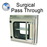 Surgical Pass Through Cabinet